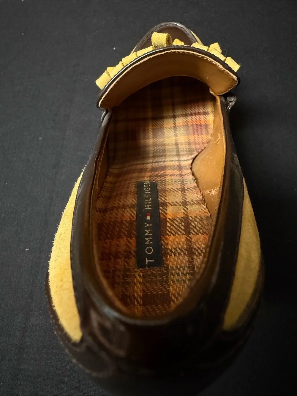 Tommy Hilfiger Vintage Kiltie Stacked Heel Loafer Size 7